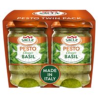 Sacla Classic Basil Pesto Twin Pack (190 g)