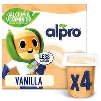 Alpro Kids Vanilla Dairy Free Soya Yoghurt 4 Pack (115 g)