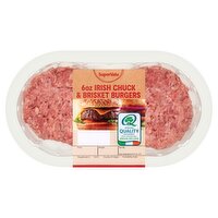 SuperValu Prime Dinner Burger 6oz 2 Pack (340 g)