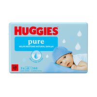 Huggies Pure Baby Wipes 3 Pack (48 Piece)