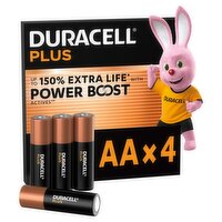 Duracell Plus Power Boost AA Batteries (4 Piece)
