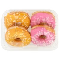 Strawberry and Lemon Iced Ring Donut 4 Pack (220 g)