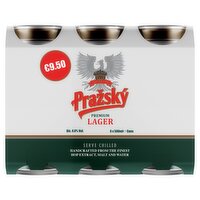 Prazsky Lager Can 6 Pack (500 ml)
