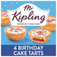 Mr Kipling Vanilla Birthday Cake Tarts 4 PackMr Kipling Vanilla Birthday Cake Ta (174 g)
