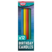 Dr.Oetker Rainbow Birthday Candles 12 Pack (1 Piece)