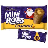 Cadbury Caramel Mini Rolls 10 Pack Family Size (278 g)