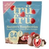 TruFru Raspberries in White & Milk Chocolate (200 g)