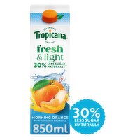 Tropicana Fresh & Light Morning Orange Juice (850 ml)