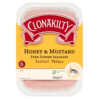 Clonakilty Honey & Mustard Dinner Sausages (360 g)