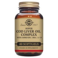 Solgar Super Cod Liver Oil Complex Softgels (60 Piece)