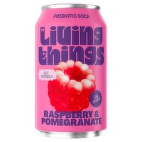 Living Things Raspberry & Pomegranate Soda Can (330 ml)