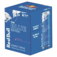 Red Bull The Blue Edition Can 4 Pack (250 ml)