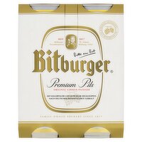 Bitburger Premium Pils Lager Can 4 Pack (500 ml)