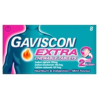 Gaviscon Extra Mint Chewable Tablets (8 Piece)