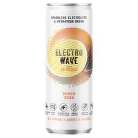 Electro Wave Peach Soda Sparkling Water Can (330 ml)