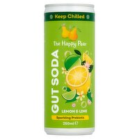 The Happy Pear Happy Lemon & Lime Gut Soda Can (250 ml)