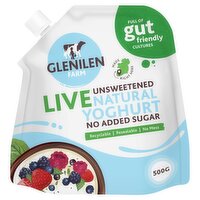 Glenilen Farm Live Natural Yoghurt Pouch (500 g)