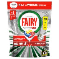 Fairy Platinum Plus Lemon Dishwasher Tablets (40 Piece)
