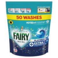 Fairy Non Bio Platinum +Extra Stain Removal Laundry Pods 50 Washes (1.388 kg)