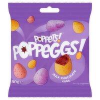 Poppets Poppeggs Milk Chocolate Eggs (80 g)