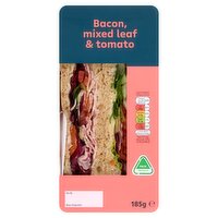Sweetcure Bacon, Mixed Leaf & Tomato Sandwich (185 g)