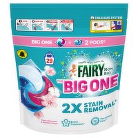 Fairy Non Bio The Big One Cherry Blossom & Nordic Cotton Laundry Pods 29 Washes (1.22 kg)