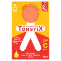 Tonstix Honey & Strawberry Throat Pops 2+Years (6 Piece)