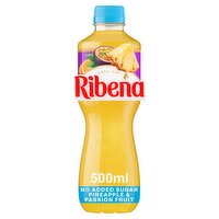 Ribena Pineapple & Passion Fruit Juice Drink No Added Sugar (500 ml)
