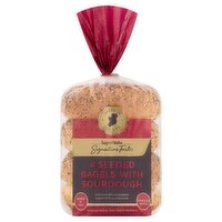 SuperValu Signature Tastes Seeded Sourdough Bagels 4 Pack (340 g)