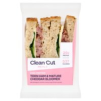 Clean Cut Meals Irish Pulled Ham & Mature Cheddar Bloomer (220 g)