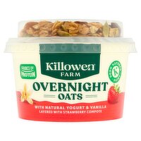 Killowen Farm Vanilla & Strawberry Overnight Oats (190 g)