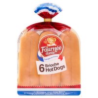 La Fournee Doree Brioche Hot Dog Rolls 6 Pack (270 g)