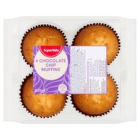 SuperValu Chocolate Chip Muffins 4 Pack (235 g)