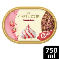 Carte D'or Strawberry Sundae Ice Cream Tub (750 ml)