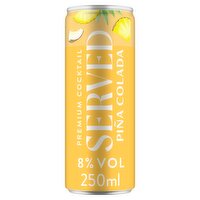 Served Pina Colada Cocktail Can (250 ml)