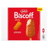 Lotus Biscoff Ice Cream Stick 4 Pack (90 ml)