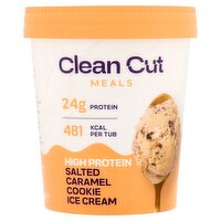 Clean Cut Salted Caramel Cookie Ice Cream (500 ml)