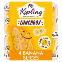 Mr Kipling Banana Cake Slices Lunchbox 4 Pack (96 g)