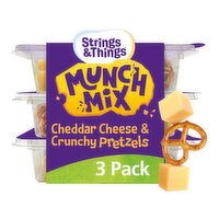 Strings & Things Munch Mix Cheese & Pretzels 3 Pack (30 g)