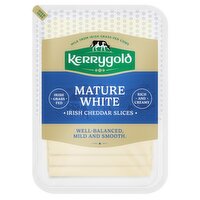 Kerrygold Mature White Irish Cheddar Cheese Slices (180 g)