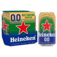 Heineken Nectarine Juniper 0.0 Beer Can 4 Pack (330 ml)