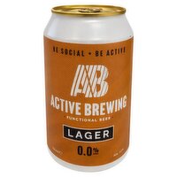 Active Brewing Lager 0.0% Can (330 ml)