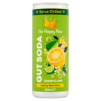 The Happy Pear Lemon & Lime Gut Soda Can (250 ml)