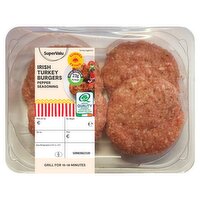 SuperValu Turkey Burgers With Gourmet Pepper Seasoning (380 g)
