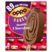 Oppo Naked Double Chocolate Ice Cream Stick 3 Pack (87 ml)