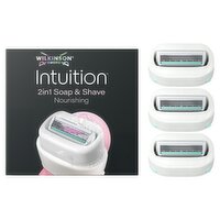 Wilkinson Sword Intuition 2in1 Soap & Shave Nourishing Blades (3 Piece)