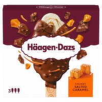 Haagen-Dazs Chunky Salted Caramel Ice Cream Stick 3 Pack (80 ml)