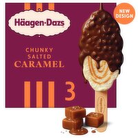 Haagen-Dazs Chunky Salted Caramel Ice Cream Stick 3 Pack (80 ml)