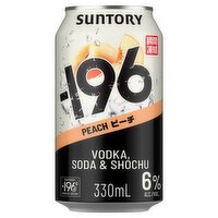 -196 Peach Shochu Vodka & Soda Can (330 ml)
