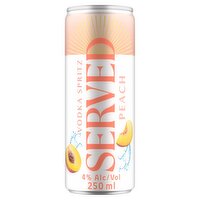 Served Peach Vodka Spritz Can (250 ml)